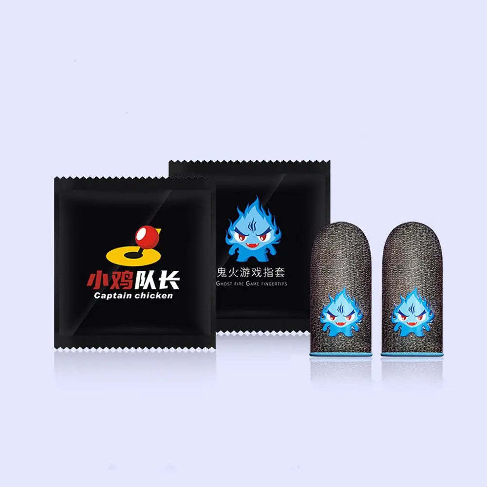 1pair Thumb Protector Non-slip Breathable Finger Cots Gaming Thumb Gloves Finger Gloves Fingertips Cover Gaming Finger Sleeve Oasis Select Black