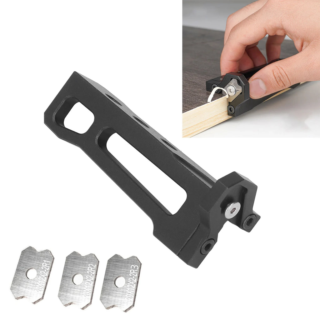Woodworking Trimmer Woodworking Trimmer Aluminum Alloy Manual Wood Planer Arc Woodworking Scraper with 3 Blades Oasis Select