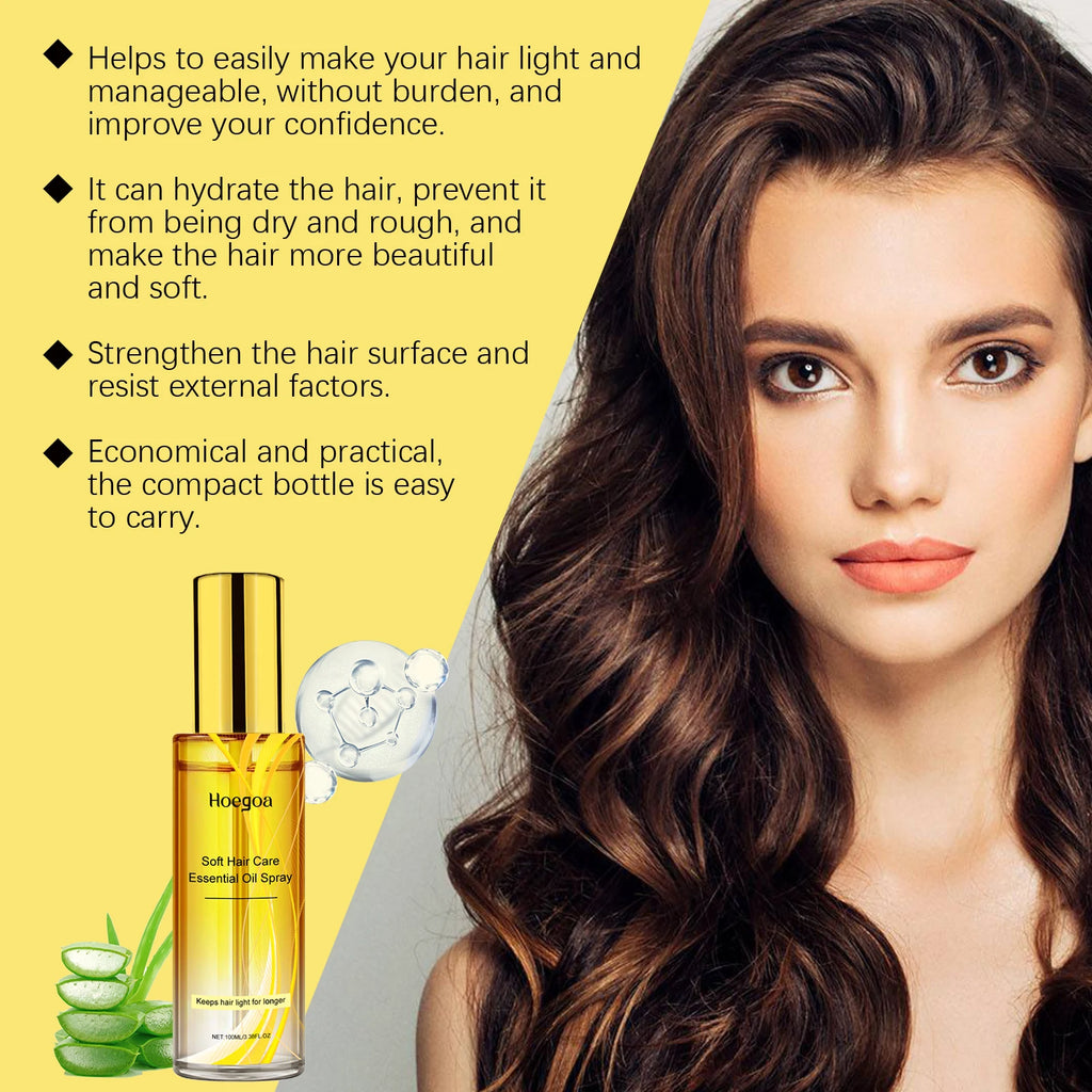 Calendula Hair Oil Spray: Nourishing Hair Oil Spray for Hair Shine, Care & Smoothing Hair Strands Oasis Select