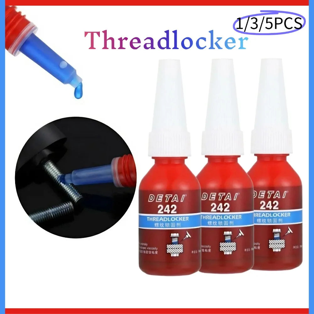242 Medium Strength Blue Threadlocker Anaerobic Adhesive 10ml Threadlocker Adhesive Oasis Select