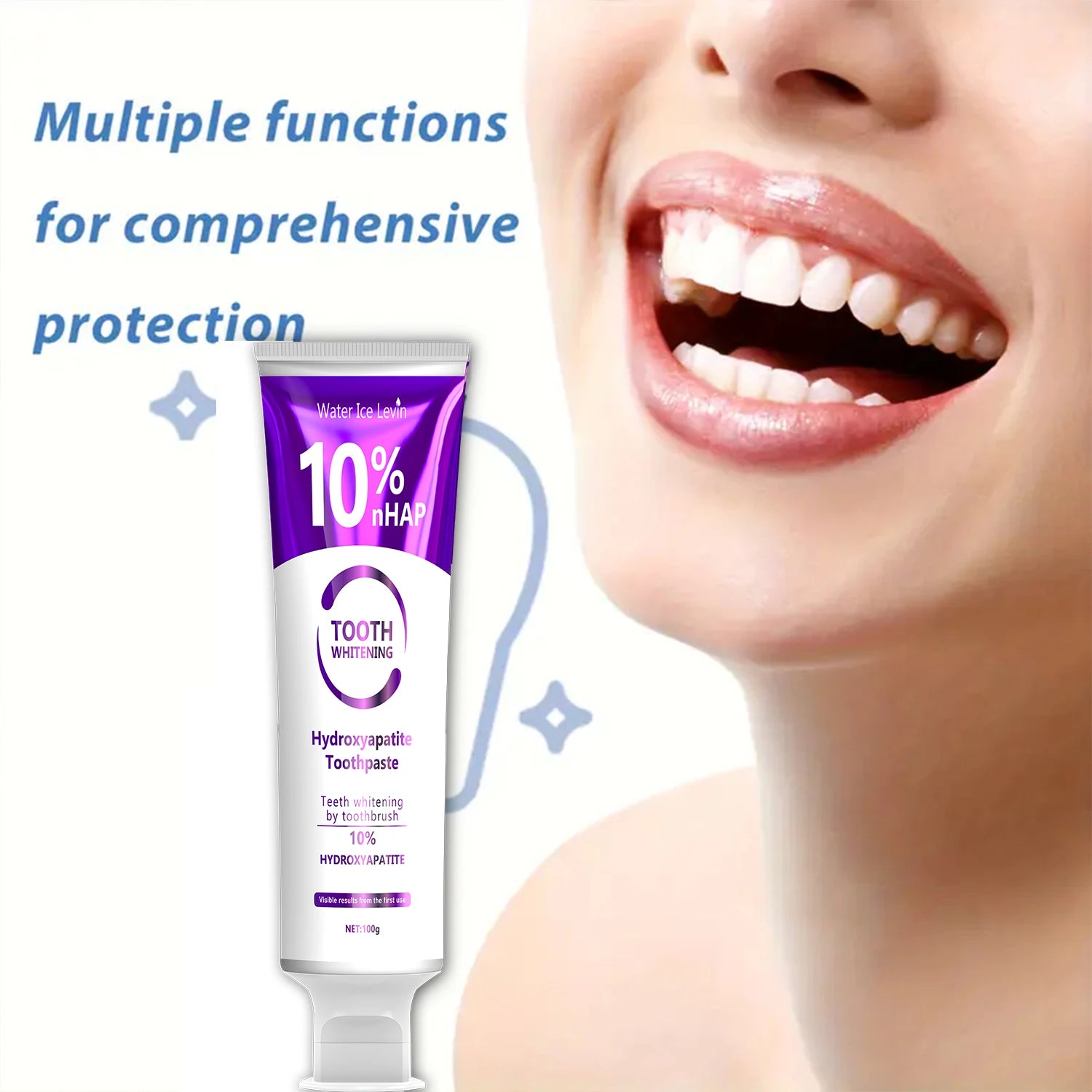 Oxide Teeth Whitening Hydroxyapatite Toothpaste Toothbrush for Whitening Teeth 10% Hydroxyapatite Visible Results Upon First Use Oasis Select