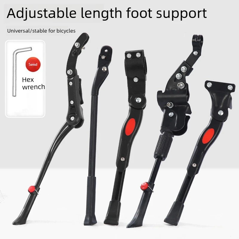 1pcs Bicycle Side Kickstand Parking Rack MTB Bike Support Stand Foot Rest Accessories for Kids Bike & Mountain Bike Oasis Select
