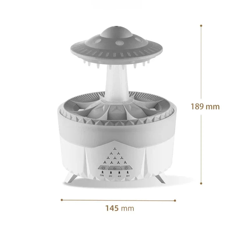 Simulation UFO Shaped Essential Oil Humidification Aroma Machine Colorful Night Light Silent Intelligent Aromatherapy Machine Oasis Select