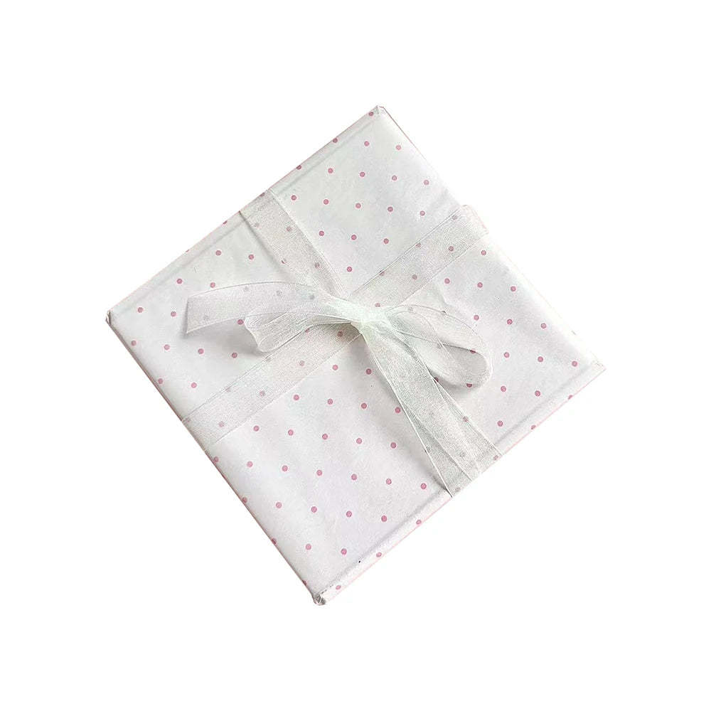 Ins Pink Wavy Dots Snow Pear Paper Gift Wrapping Paper Small Fresh Bouquet Wrapping Paper Gift Paper Diy Handmade Materials Oasis Select
