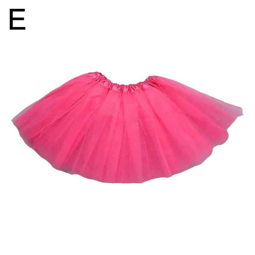 Girls' 3-Layer Tulle Tutu Skirt – Ballet & Party Ages 2–8 Girls Tutu Skirt Oasis Select Rose
