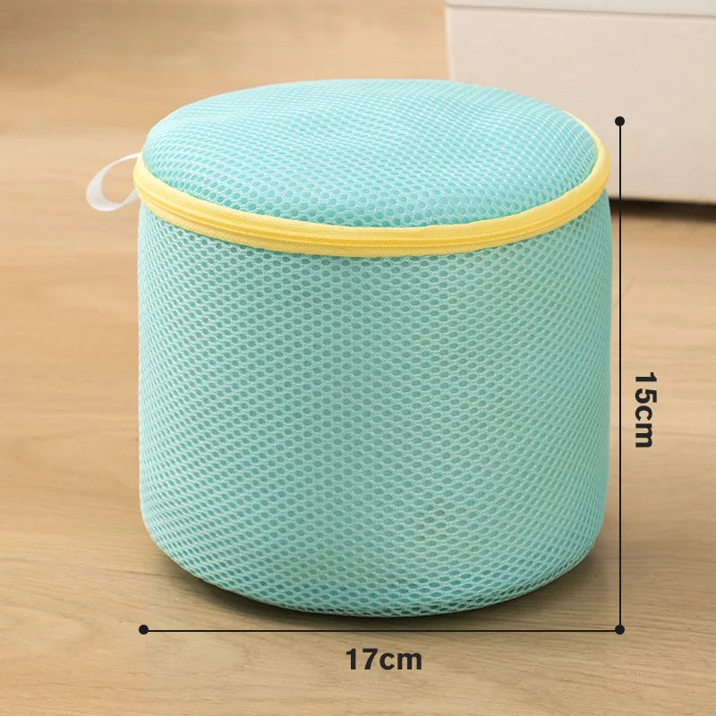 Washing Machine Underwear Cleaning Bag Bra Dedicated Nursing Mesh Laundry Bags Lingerie Zipper Storage Pouch Home Organizer Oasis Select Blue
