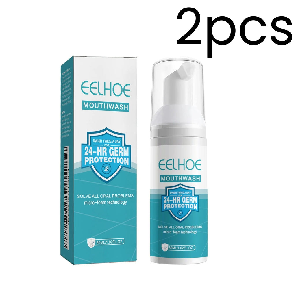 EELHOE Foam Mouthwash – Plaque, Bad Breath & Gum Care 30ml Foam Mouthwash Oasis Select 2pcs One Unit adults