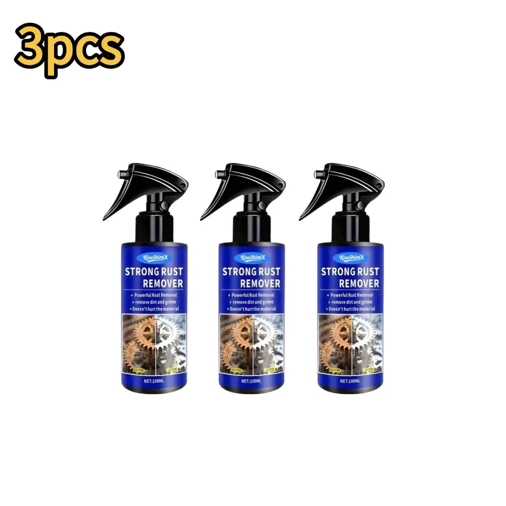 Car Rust Remover Auto Exhaust Pipe Rust Derusting Spray Quickly Car Wheel Hub Care Clean Metal Iron Prowder Stain Removal Agent Oasis Select 3pcs