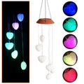 Solar Powered Wind Chime Garden Lights -Outdoor Solar Stake Lights for Yard, Landscape Decoration, Auto on/Off, Waterproof, IP65 Oasis Select Heart-shaped