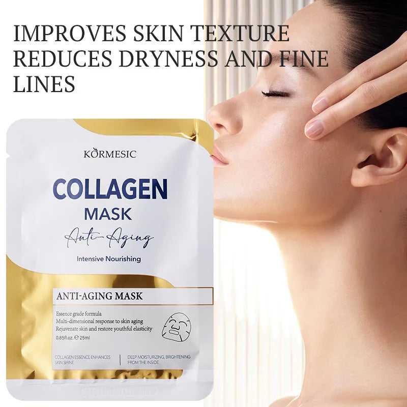 KORMESIC Gold Collagen Face Mask – Anti-Aging & Moisturizing Collagen Face Mask Oasis Select