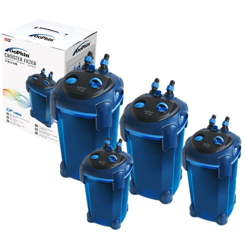 Dophin Aquarium External Filter Silent Fish Tank Clean Water UV Lamp Oasis Select