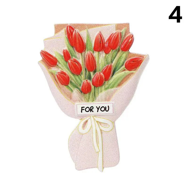 Sunflower Rose Bouquet Car Vent Aromatherapy Diffuser Plaster Floral Air Freshener Ornament Car Aromatherapy Accessories Oasis Select 4