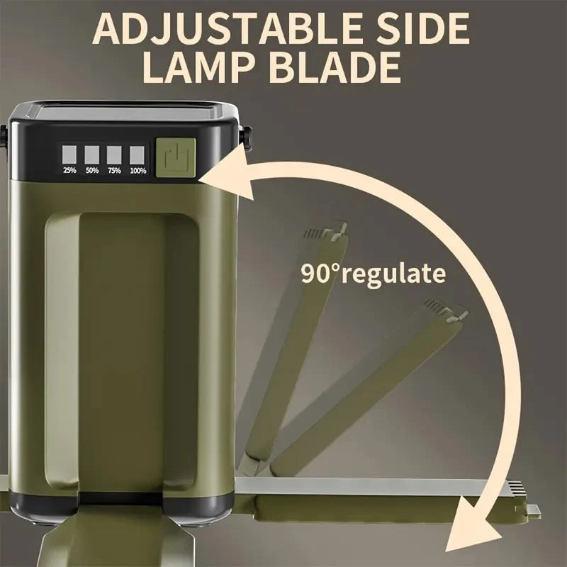 KDULIT Solar LED Camping Lantern – Power Bank Tent Light