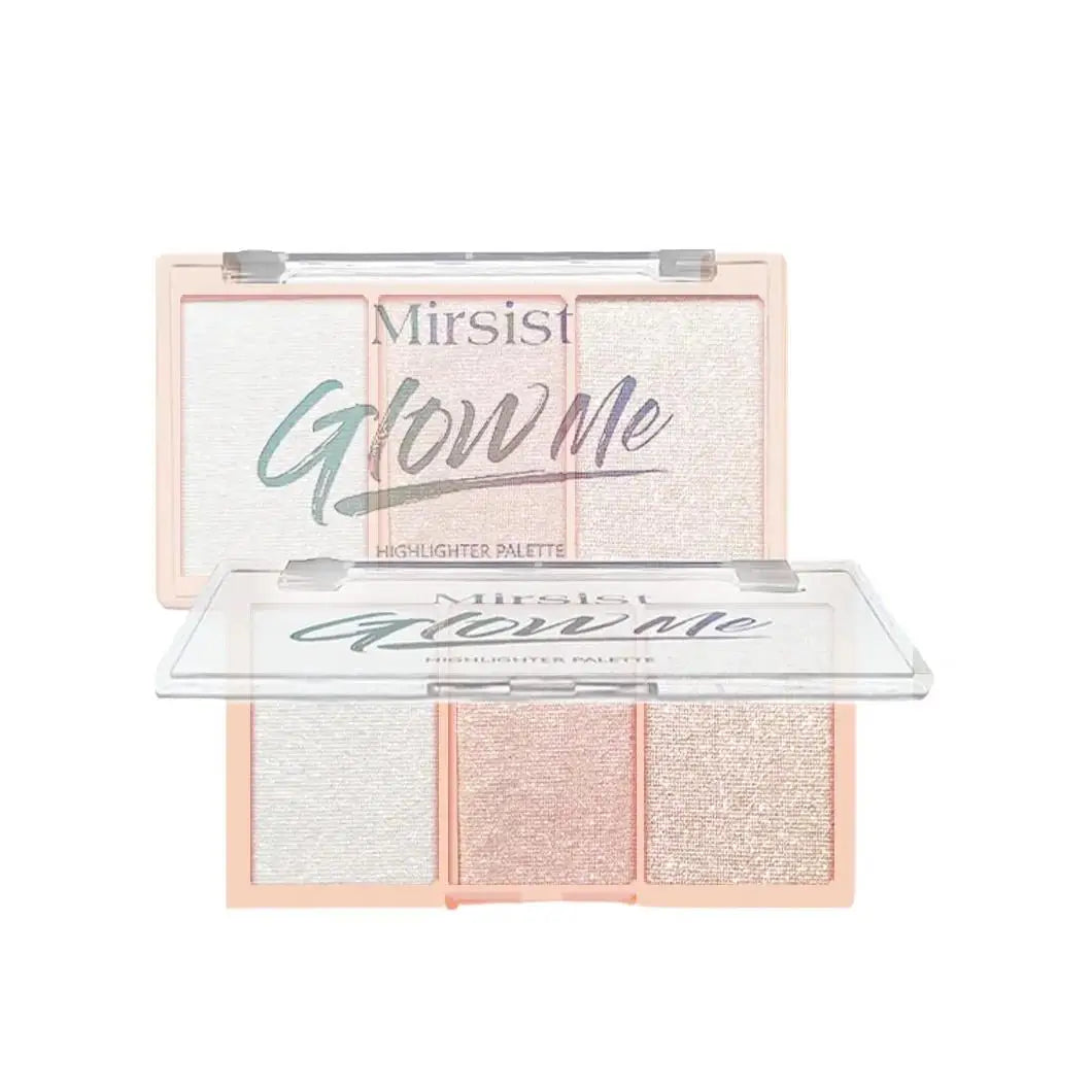 Mirsist Tricolor Shimmer Highlighter & Contour Palette – 12g