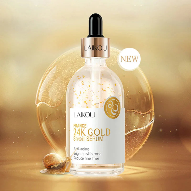 LAIKOU Sakura Vitamin C Face Serum – Brightening & Firming Vitamin C Face Serum Oasis Select 24K Gold