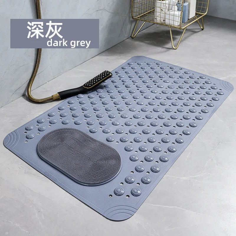 New Non-slip Bath Mat with Suction Cup and Drain Hole, Soft Machine-washable Shower Mat Non-slip Bath Mat Oasis Select 01 50x80cm