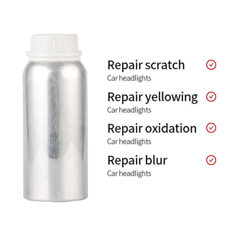 Car Headlight Restoration Kit Headlights Liquid Polymer Repair Polish Kit Headlamp Anti-Scratch Detailing Cleaning Maintenance Oasis Select