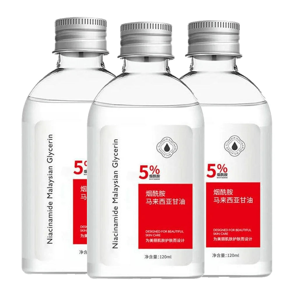 120ml Niacinamide Malaysian Vitamin E Skincare Glycerol Brighten the Skin Moisturizing Essence Water Skin Care Glycerin Skincare Oasis Select C