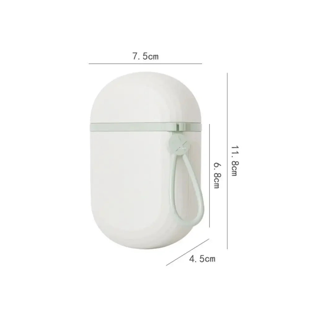 Portable Soap Dish Sealed Storage Box Waterproof Travel Home Bathroom Soap Box Camping Portable Storage Soap Box Oasis Select Handle White