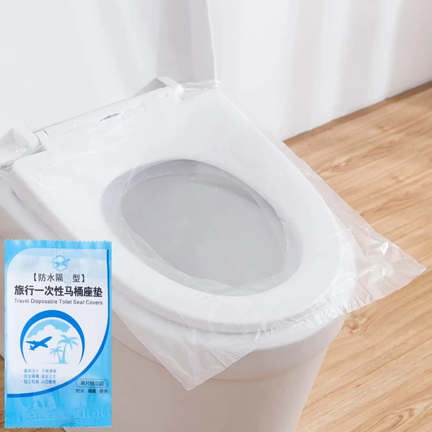 100 PCS Travel Disposable Toilet Seat Cover Individually Wrapped Fit for Kids Potty Training and Adult, Road Trips, Airports,Hot Oasis Select