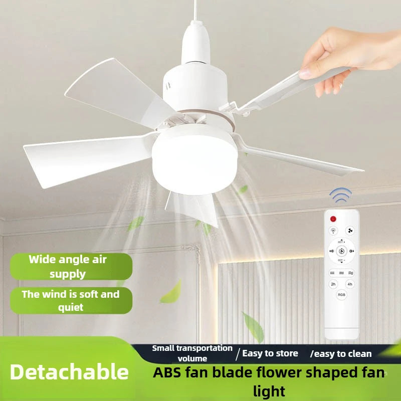 URGGU 30W LED Ceiling Fan E27 Remote Control Dimmable 3-Mode