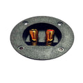 Professional Speaker Box Rear Back Panel Wiring Terminal Plug Round Boxes With 2 Banana Jack Subwoofer Speaker Terminal Oasis Select Gold 75mm CHINA 1pc