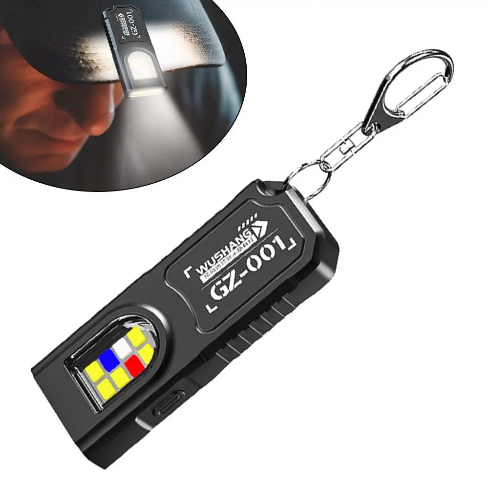 USB Rechargeable Mini Keychain Flashlight | COB EDC Pocket Lamp Keychain Flashlight Oasis Select