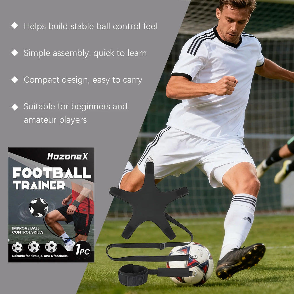 Football Trainer Adjustable Wristband Solo Practice Ball Control Fits Size 3 4 5 Footballs For Kids Adults Soccer Training Oasis Select