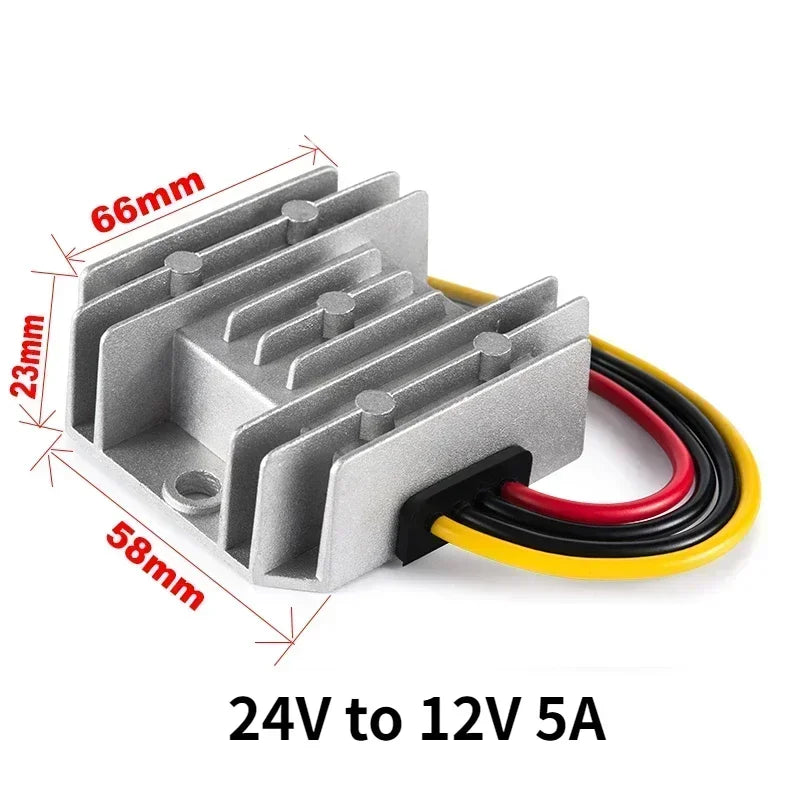 DC-DC 24V to 12V 15V-36V to 12V 5A 3A Step-Down Converter Car Power Module Buck Model Converter 24V 12V Waterproof Module Oasis Select 24V to 12V 5A-66