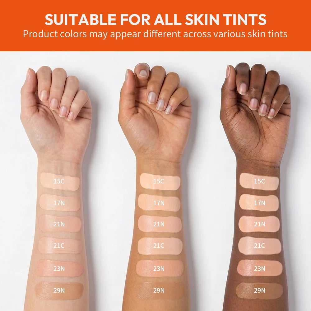 Semi-matte Air Cushion Foundation Long-Lasting Flawless Coverage Transfer-Proof Foundation Cosmetics Lightweight Woman Makeup Oasis Select
