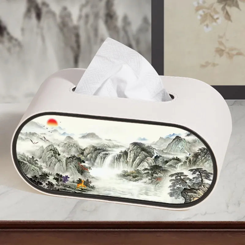 Tissue Box Luxury Creative Desktop Paper Holder Premium Decor Accessory For Living Room Household Daily Storage Ornament Oasis Select I