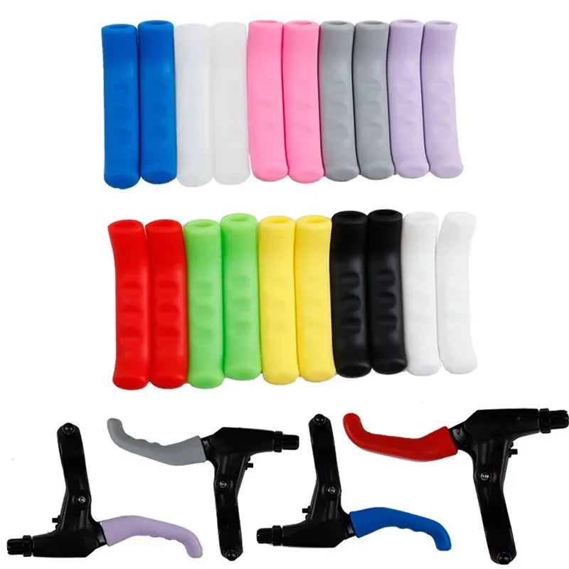 1/4Pairs Bike Brake Lever Protective Silicone Bicycle Lever Grips Bicycle Brake Handle Cover Bicycle Accessories Oasis Select