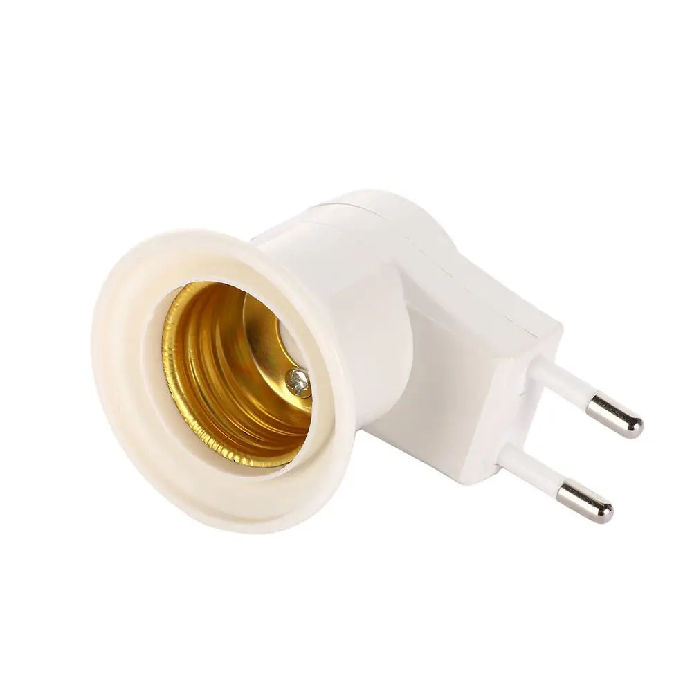 EU Plug to E27 Lamp Socket Adapter | On/Off Switch Lamp Socket Adapter Oasis Select