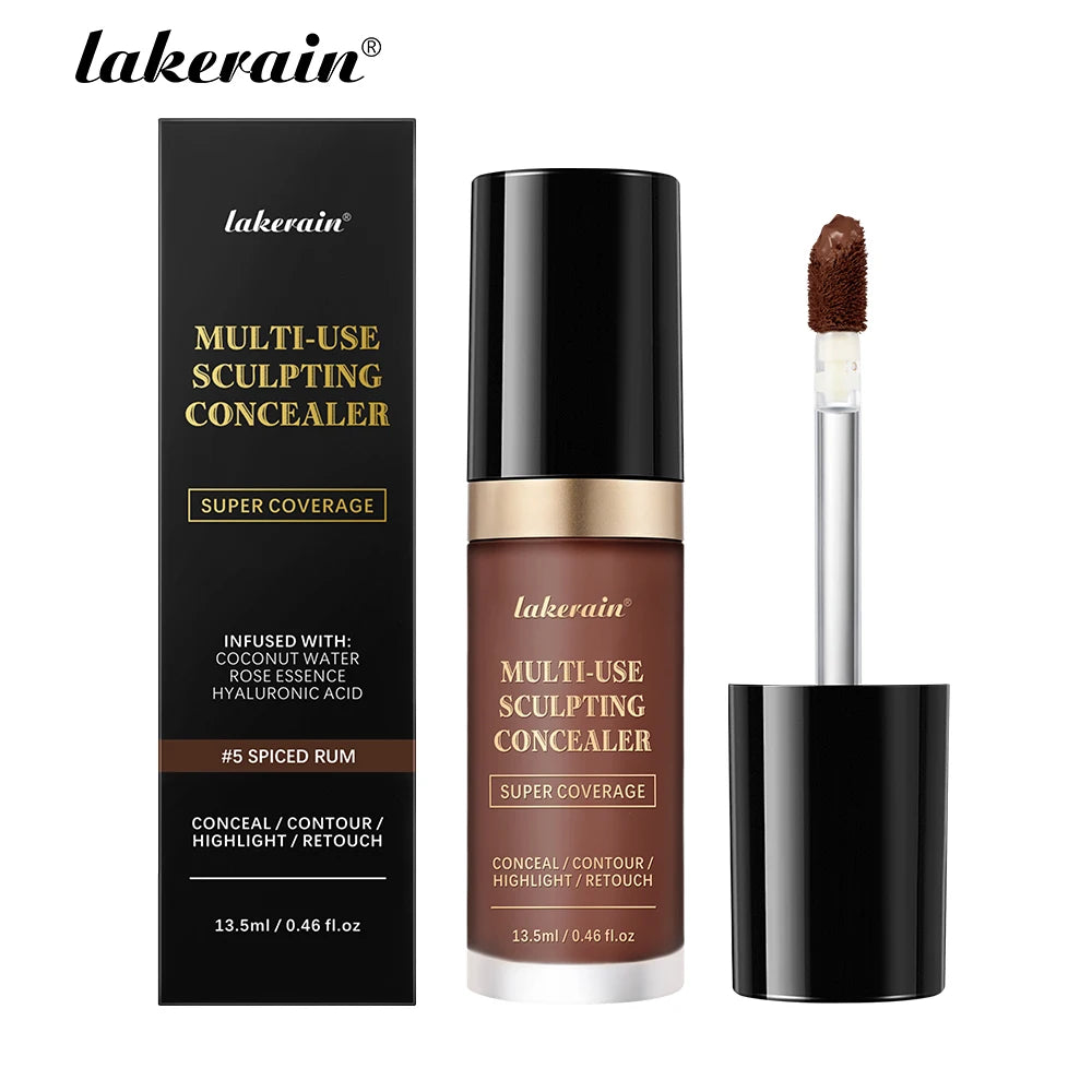 Lakerain 5-Shade Waterproof Matte Concealer & Foundation | Full Coverage