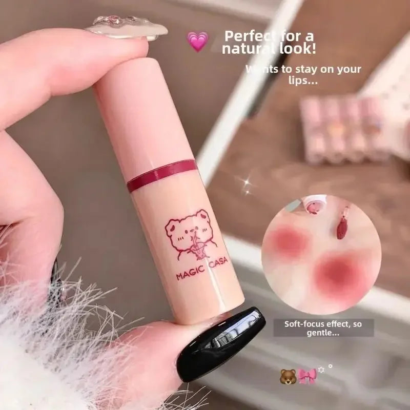 MAGIC CASA 4-Pc Bear Matte Liquid Lipstick Set – Waterproof