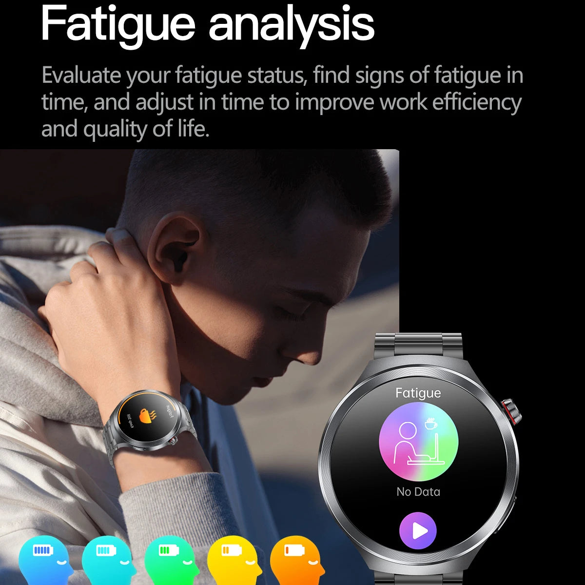 AMOLED Screen Men Women ECG PPG Health Smart Watches NFC IP68 Waterproof Blue Tooth Call SOS Music Weather Sports Smartwatch Oasis Select