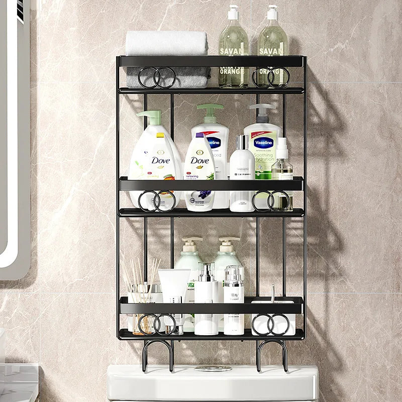 Shelf above the toilet in the bathroom toilet toilet toilet toilet wall hanging multi-functional storage rack without punching Oasis Select