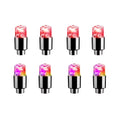 2/4/6/8Pcs Car Light Bicycle LED Tire Lights Universal Car Neon Lamp Valve Cover Lights Tire Colorful Flashing Bulb Decoration Oasis Select 8pcs mix
