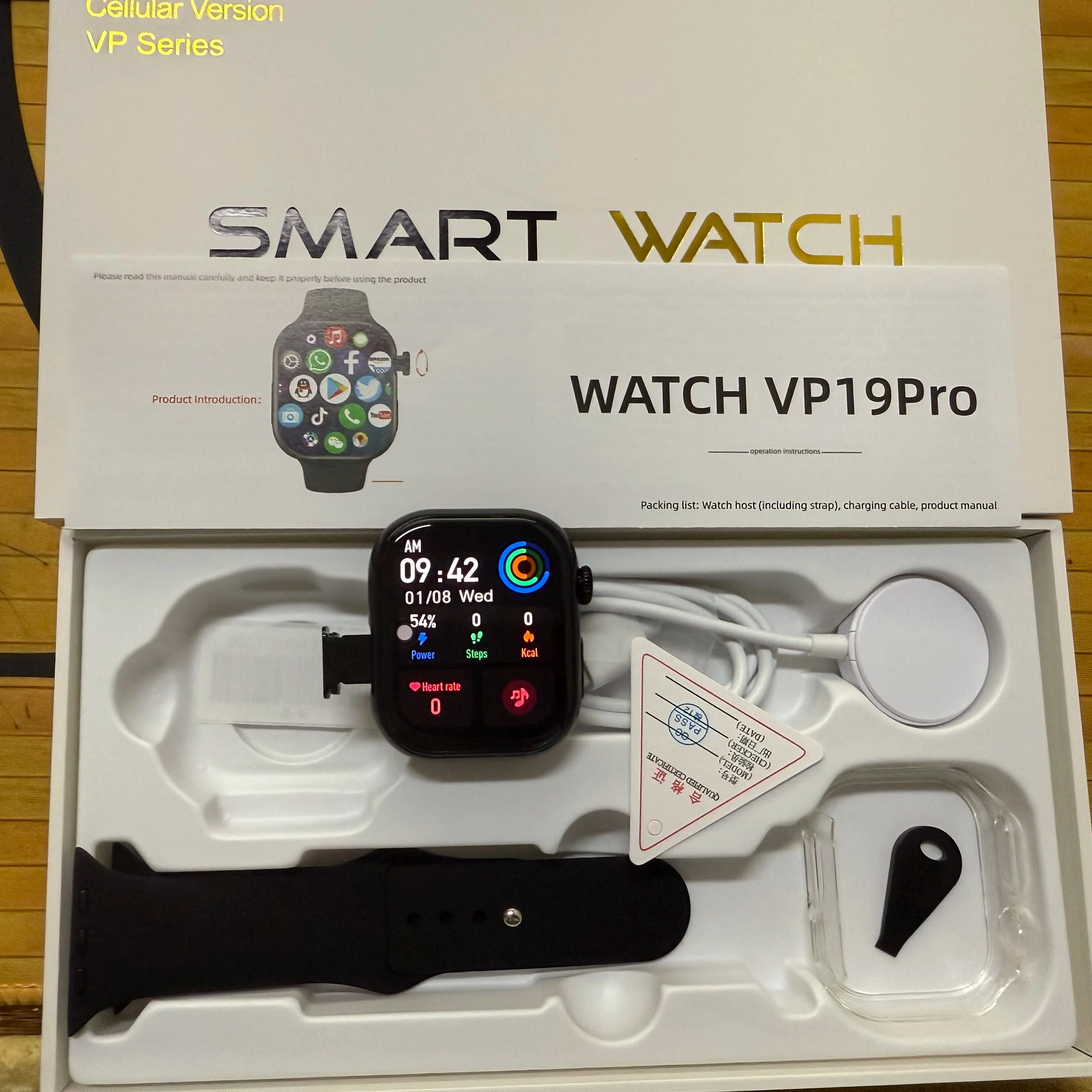 GOLDENSPIKE VP19 Pro 4G Android Smartwatch | AMOLED GPS Camera
