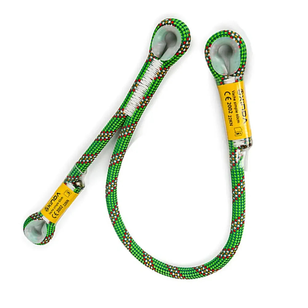 22kn Braided Prusik Cord Loop Sewn Eye to Eye Y V shaped rescue fall protection Safety Lanyard Protection Point Rope Oasis Select