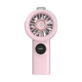 Portable Cooling Spray Fan Durable Low Noise Mini Cooling Fans Rechargeable Water Cooling Small Personal Cooling Fans Outdoor Oasis Select Pink-Spray