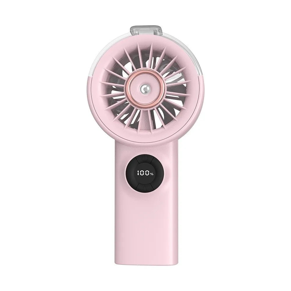Portable Cooling Spray Fan Durable Low Noise Mini Cooling Fans Rechargeable Water Cooling Small Personal Cooling Fans Outdoor Oasis Select Pink-Spray