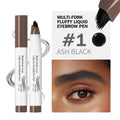 4D Eyebrow Microblading Pen With Forks Tip Waterproof Long Wearing Tattoo Pencil For Professional Makeup Artists Oasis Select 1Ash Black