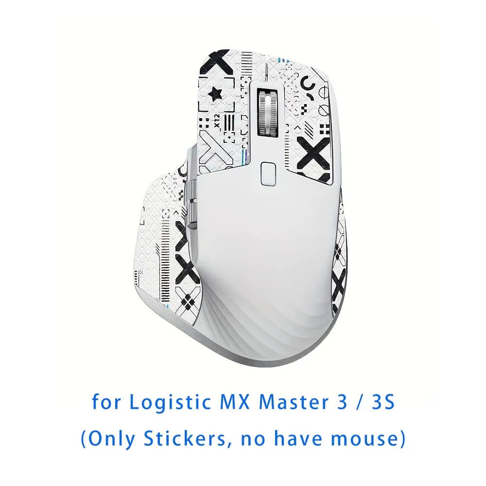 Mouse Grip Tape for Logitech MX Master 3 & 3S – Anti-Slip Mouse Grip Tape Oasis Select White X