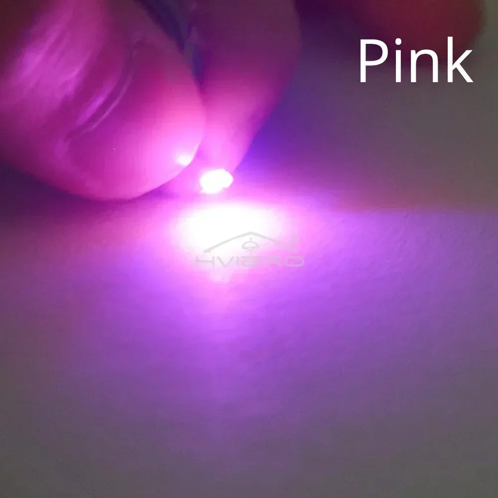 100pcs 0603 SMD LED Beads White Yellow Blue – DIY Diodes