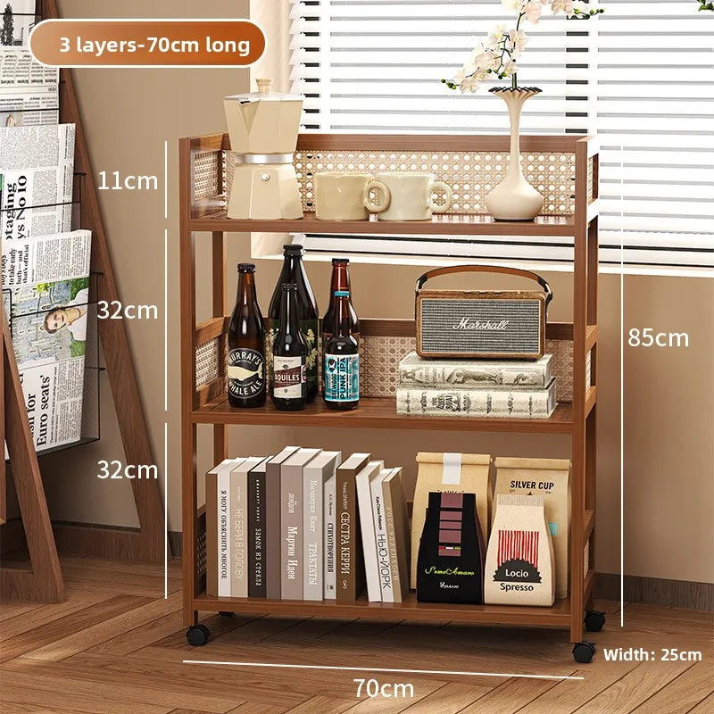 Kitchen rack Floor-to-ceiling multi-layer fruit and vegetable rack Storage countertop removable hot pot rack Storage rack Oasis Select 70 long 3 layers