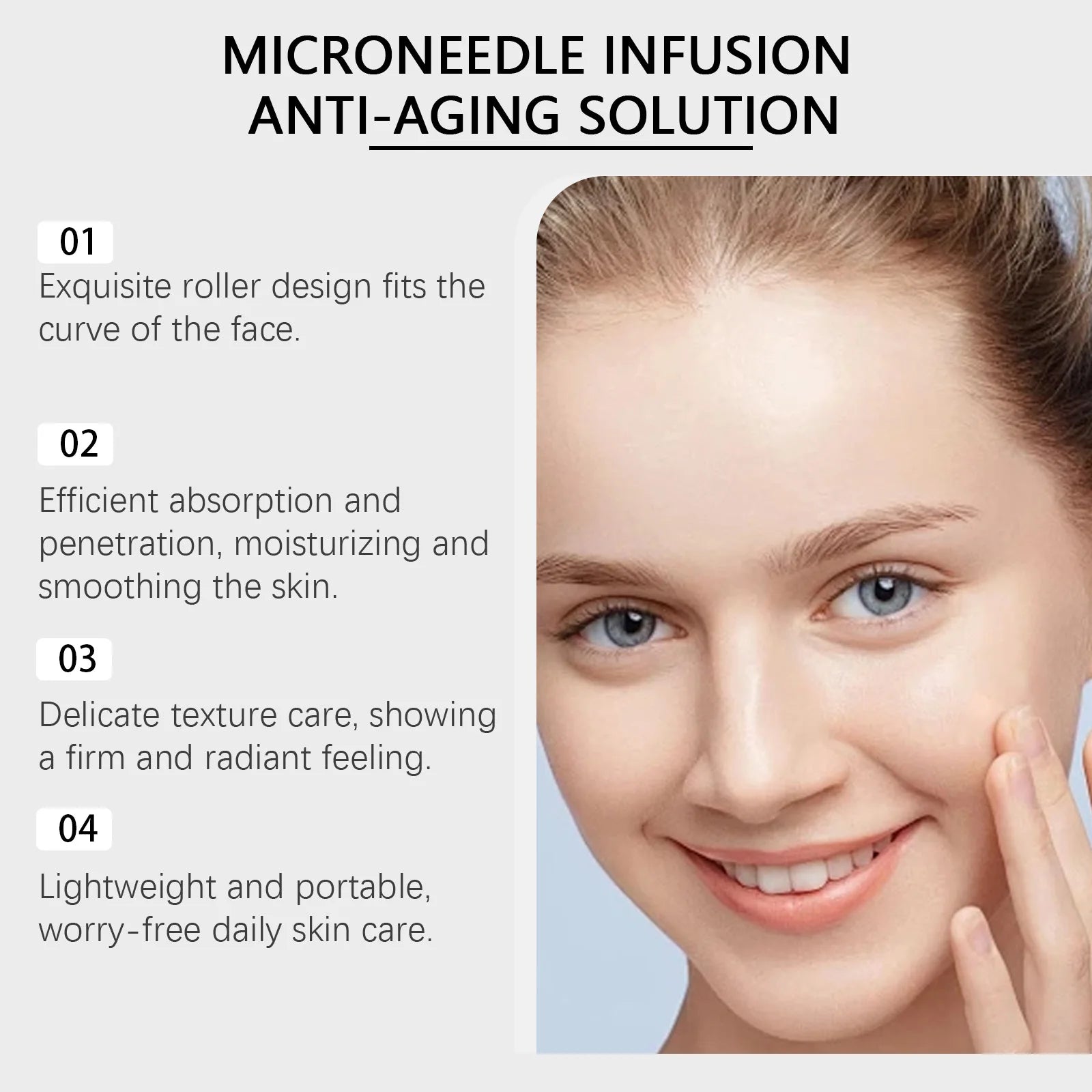 Eelhoe Microneedle Roller & Anti-Aging Serum Set – 8 Piece Microneedle Serum Set Oasis Select