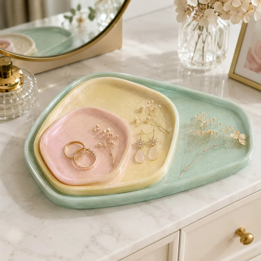 Diy Storage Tray Mold Soft Jewelry Tray Mold Geometric Resin Mold Geometric For Home Decor Vanity Handmade Gifts Oasis Select