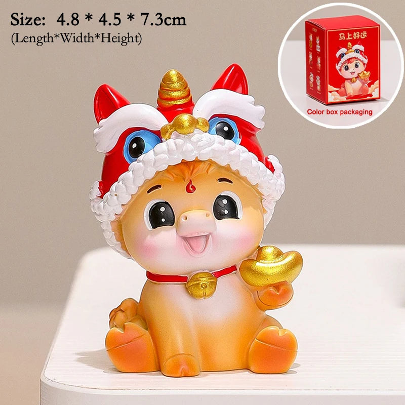 2026 Year of The Horse Table Decoration Charming Pony Accessory Lucky New Year Gift and Cute Car Decor DIY Craft Oasis Select A17