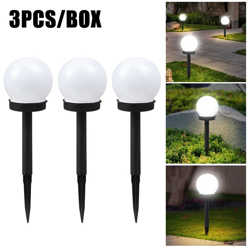 6PC Solar Light Outdoor Solar Garden Light Solar Pathway Landscape Light Waterproof Solar Lawn Lamp For Home Yard Patio Driveway Oasis Select 3PCS
